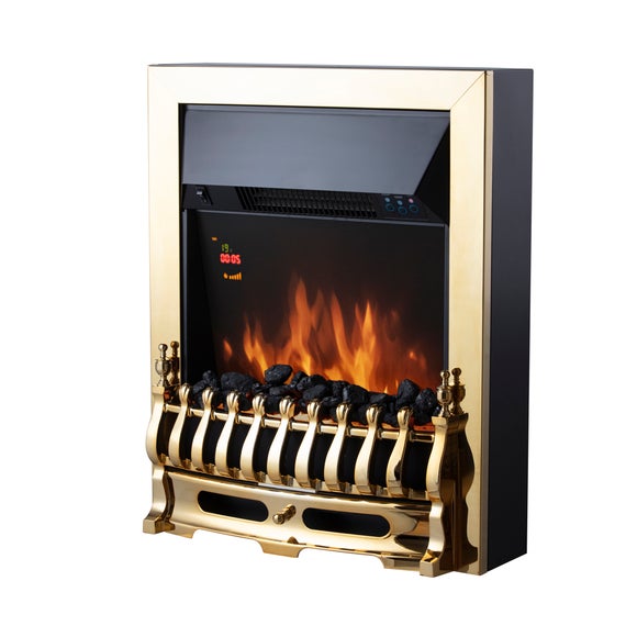 Warmlite 2KW Electric Fire Brass