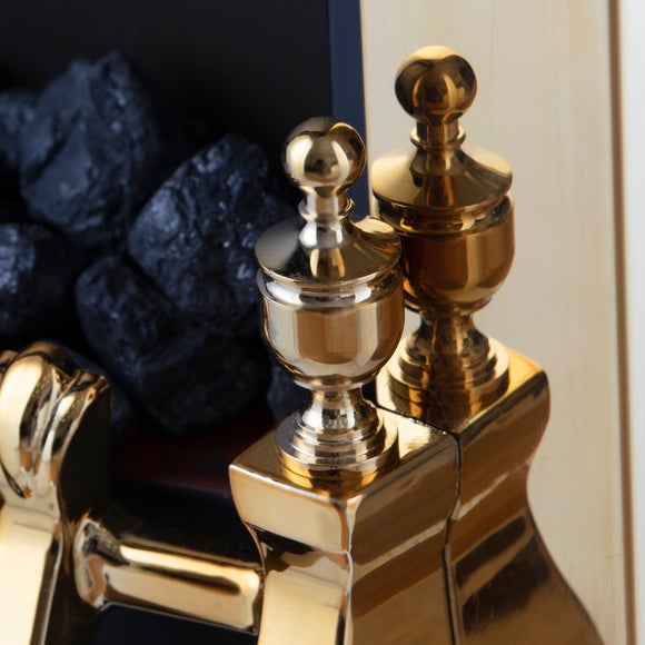 Warmlite 2KW Electric Fire Brass