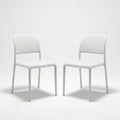 White Set of 2 Nardi Bistro Chairs