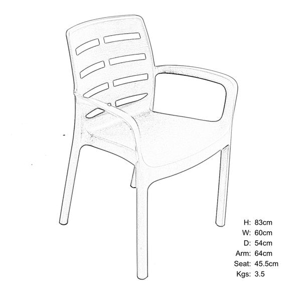 Trabella Salerno Set of 2 Chairs