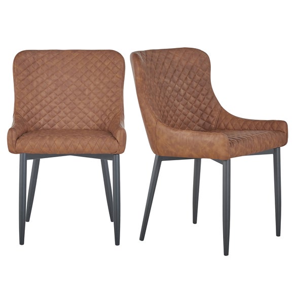 Set of 2 Montreal Dining Chairs, Faux Leather, product image 1