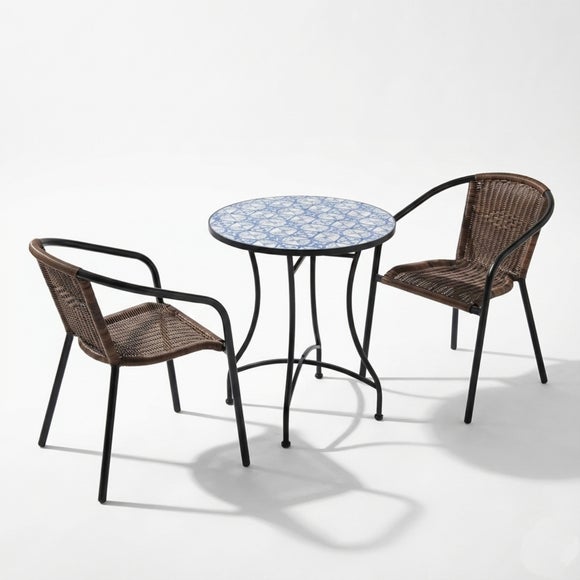 Nassau 2 Seater Bistro Set with San Remo Chairs