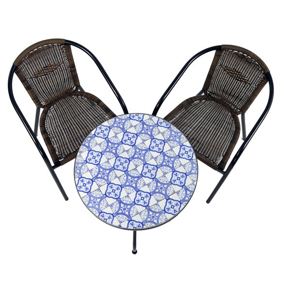 Nassau 2 Seater Bistro Set with San Remo Chairs