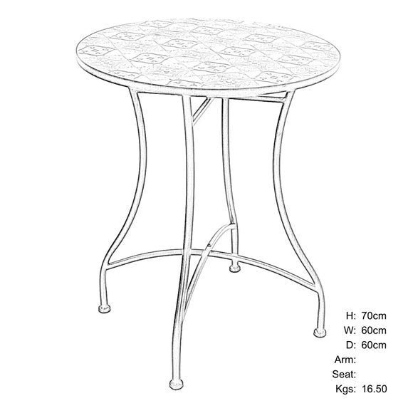 Nassau 2 Seater Bistro Set with San Remo Chairs