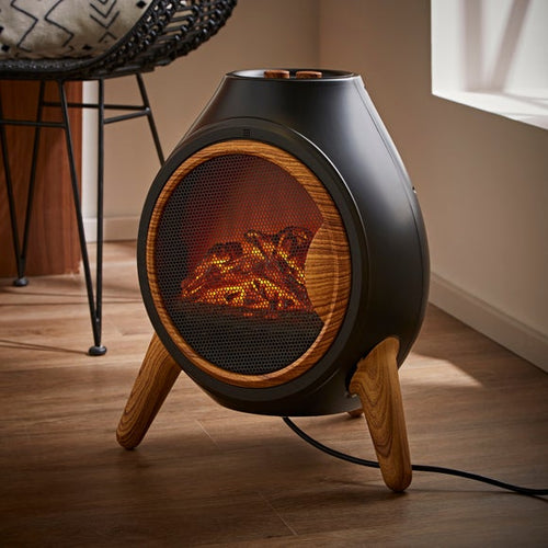 1800W Chiminea Style Flame Effect Heater