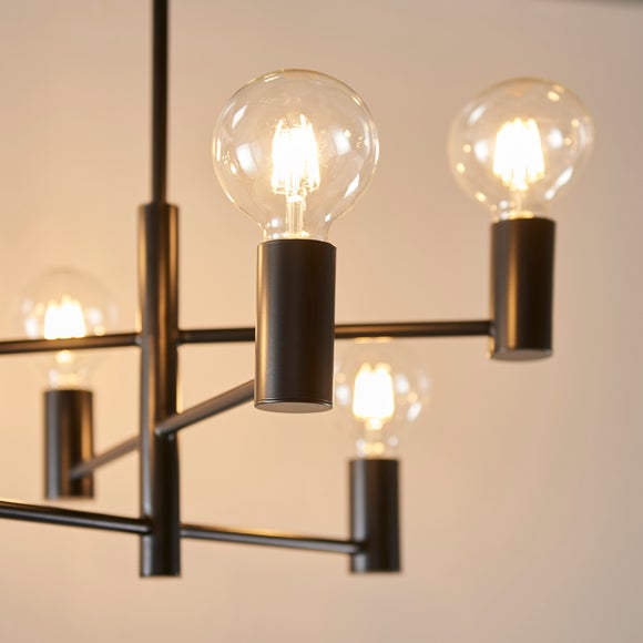 Vogue Forsan 6 Light Semi Flush Ceiling Light