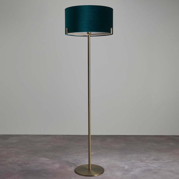 Vogue Balaton Green Velvet Floor Lamp