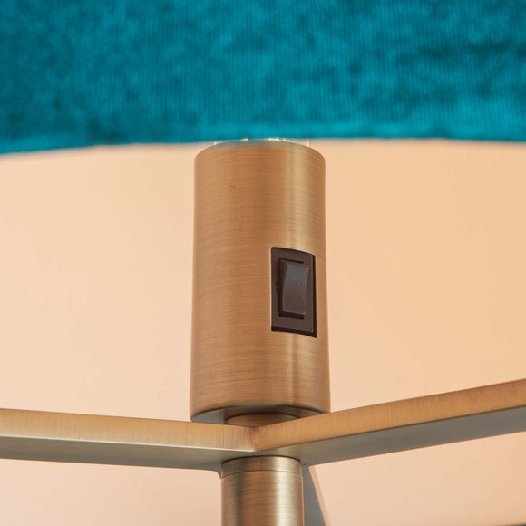 Vogue Balaton Green Velvet Floor Lamp