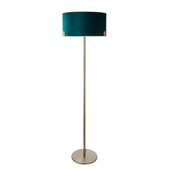 Vogue Balaton Green Velvet Floor Lamp