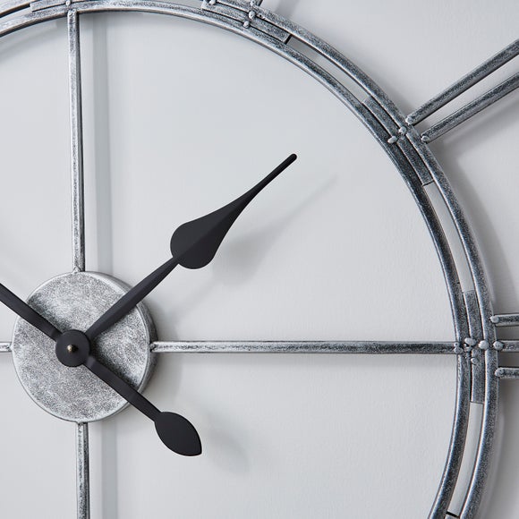 Chrome Skeleton Indoor Outdoor Wall Clock