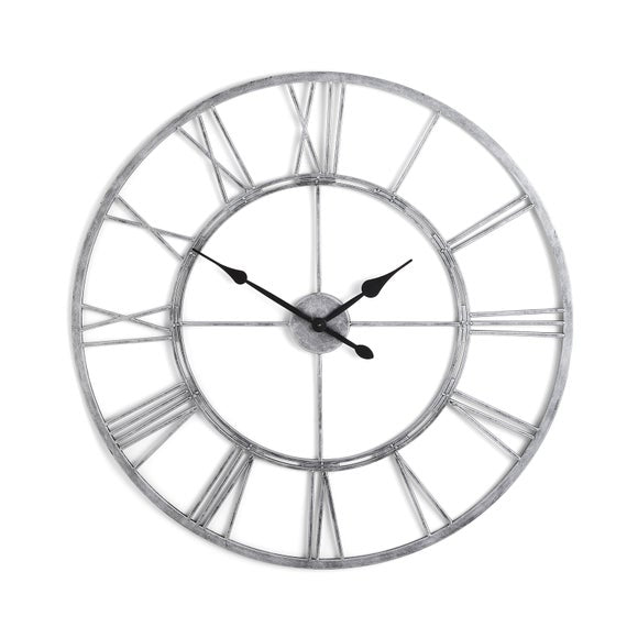 Chrome Skeleton Indoor Outdoor Wall Clock