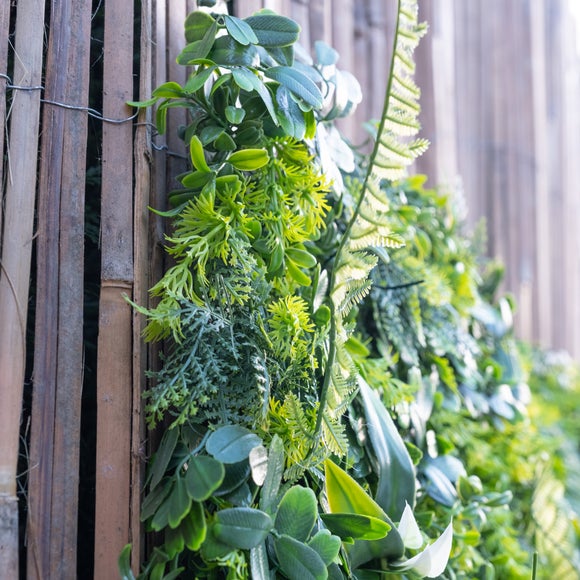 Artificial Mixed Grass Flower Wall Panel