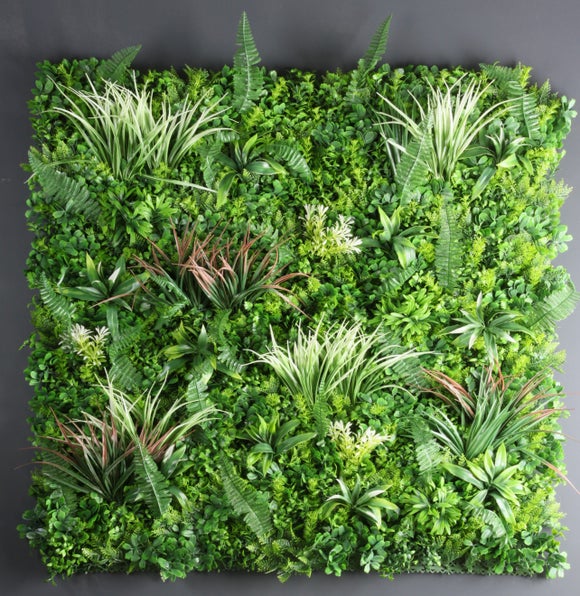 Artificial Mixed Grass Flower Wall Panel