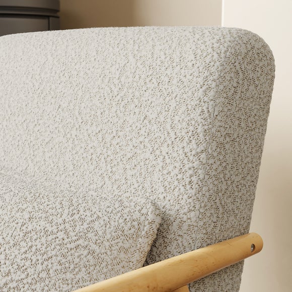Alpine Boucle Spindle Wooden Arm Accent Chair, product image 14