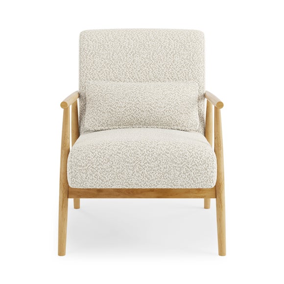 Alpine Boucle Spindle Wooden Arm Accent Chair, product image 15