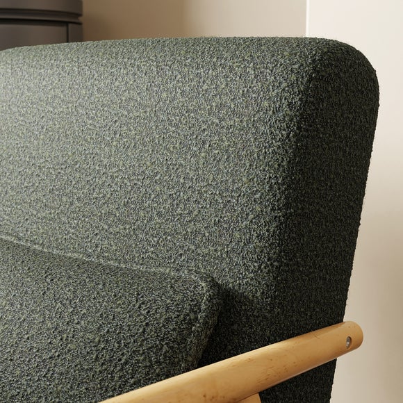 Alpine Boucle Spindle Wooden Arm Accent Chair, product image 2