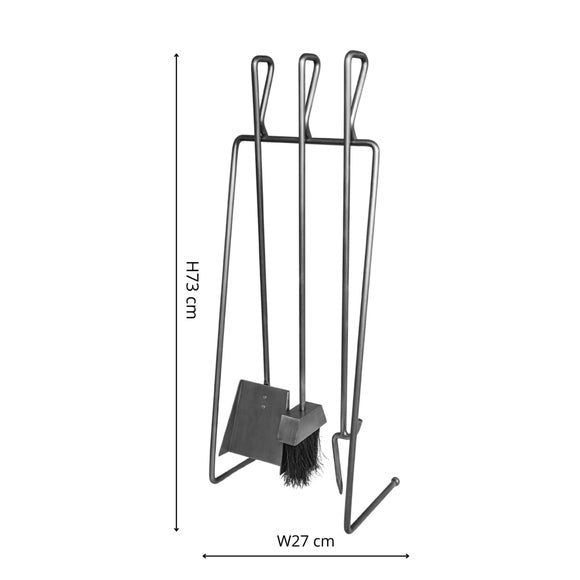 Pewter Linear Companion Set