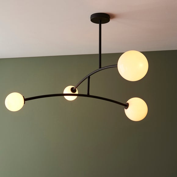 Vogue Nico 4 Light Semi Flush Ceiling Light