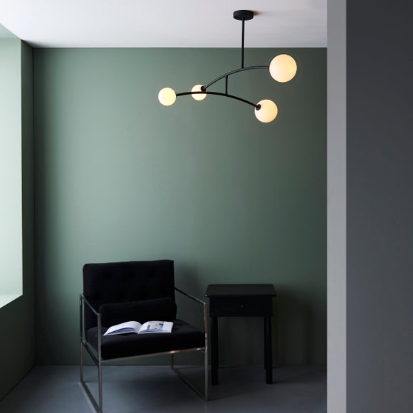Vogue Nico 4 Light Semi Flush Ceiling Light