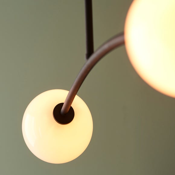 Vogue Nico 4 Light Semi Flush Ceiling Light