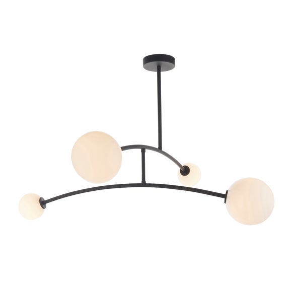 Vogue Nico 4 Light Semi Flush Ceiling Light