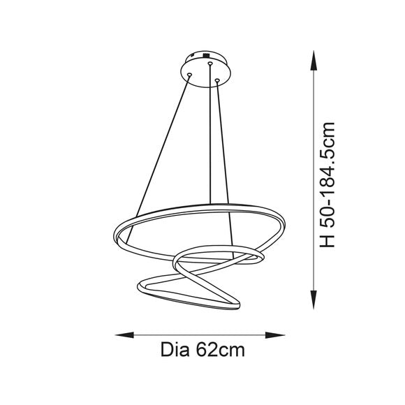 Vogue Apollo Spiral Ceiling Light
