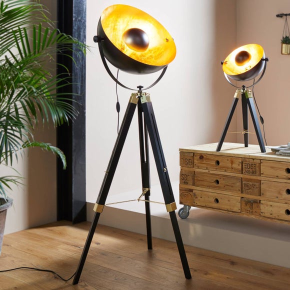 EGLO Covaleda Uplighter Tripod Floor Lamp
