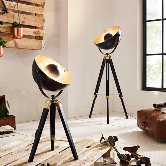 EGLO Covaleda Uplighter Tripod Floor Lamp