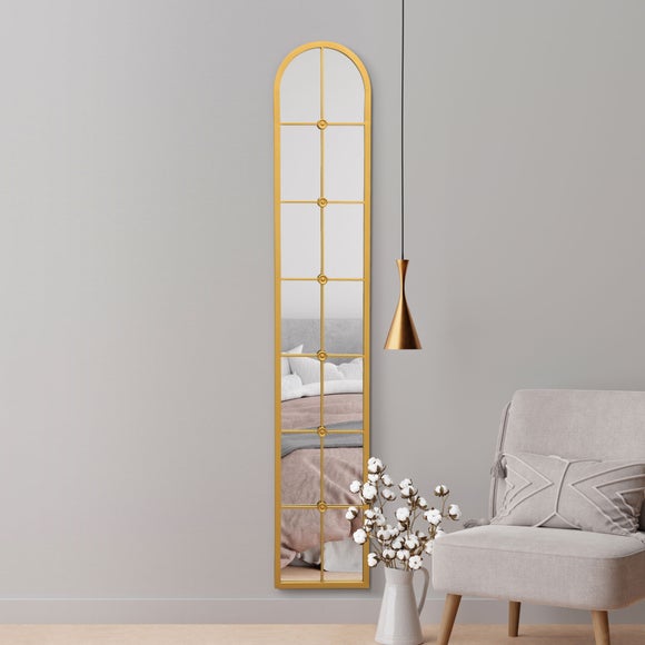Arcus Cenestra Arched Window Indoor Outdoor Full Length Wall Mirror, product image 13