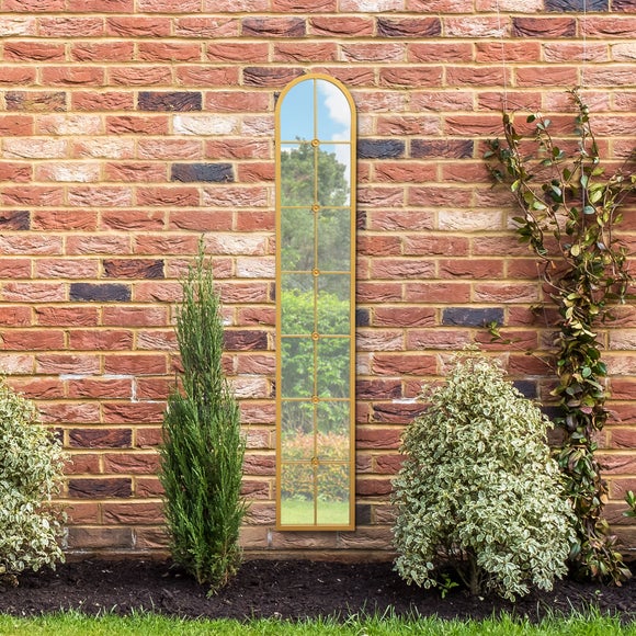 Arcus Cenestra Arched Window Indoor Outdoor Full Length Wall Mirror, product image 14