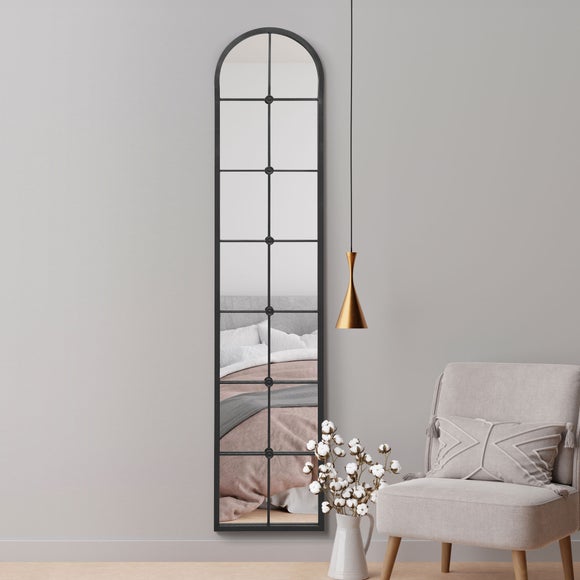 Arcus Cenestra Arched Window Indoor Outdoor Full Length Wall Mirror, product image 9