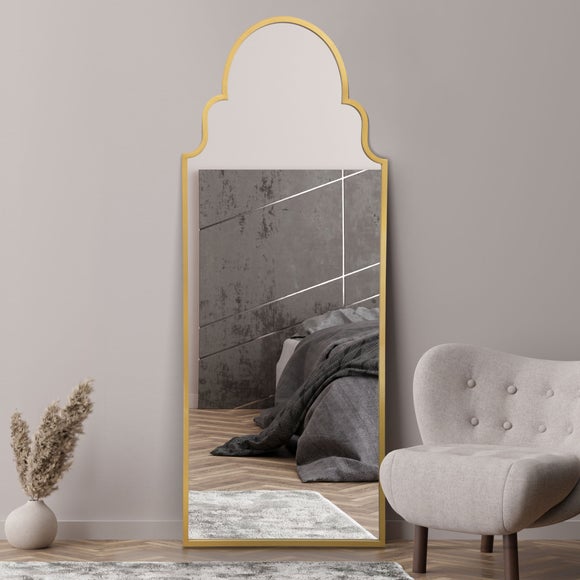 Arcus Crown Arched Indoor Outdoor Full Length Wall Mirror, product image 13