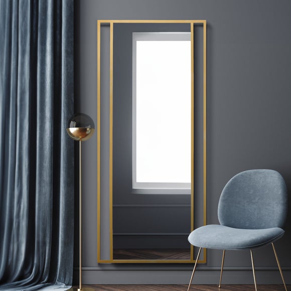 Senestra Modern Rectangle Indoor Outdoor Full Length Wall Mirror, product image 1