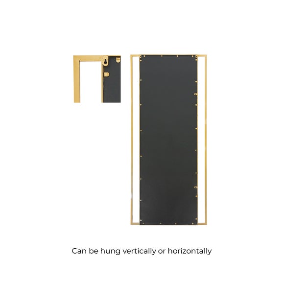 Senestra Modern Rectangle Indoor Outdoor Full Length Wall Mirror, product image 4