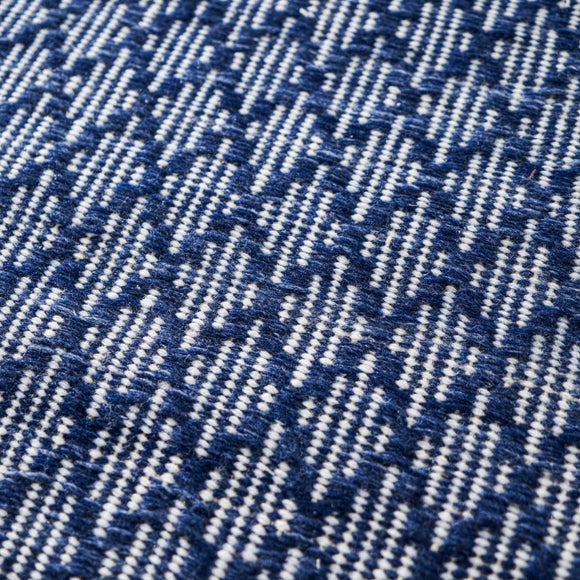Ikat Denim Indoor Outdoor Rug