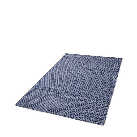 Ikat Denim Indoor Outdoor Rug