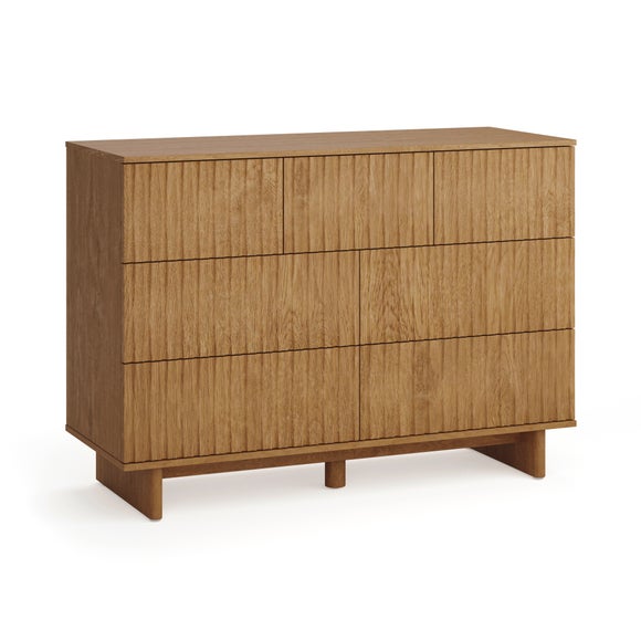 Inga 7 Drawer Chest, Light Oak