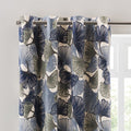 Gingko Cut Velvet Eyelet Curtains, product image 1