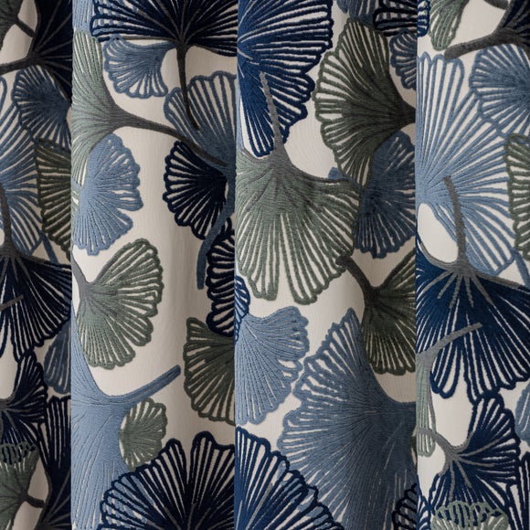 Gingko Cut Velvet Eyelet Curtains, product image 115