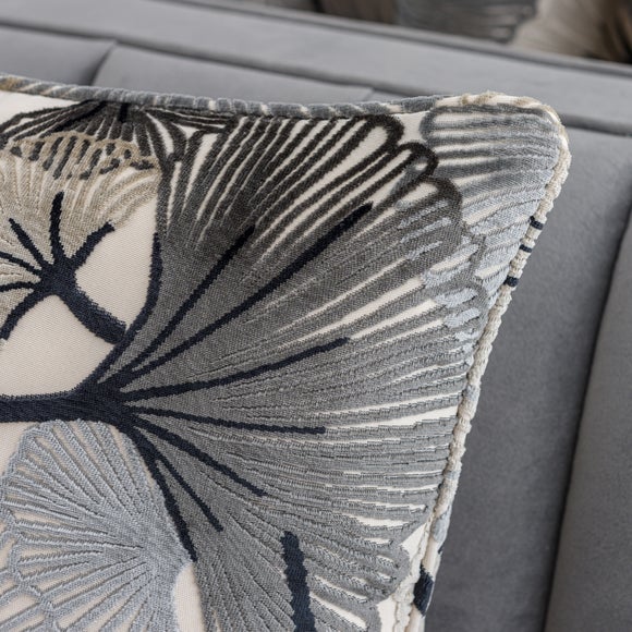 Gingko Cut Velvet Eyelet Curtains, product image 31