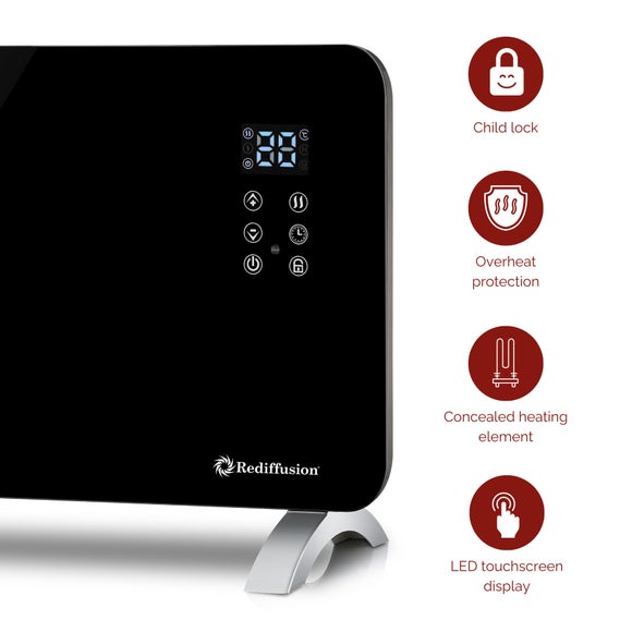 1500W Rediffusion Smart GlssPanel Heater