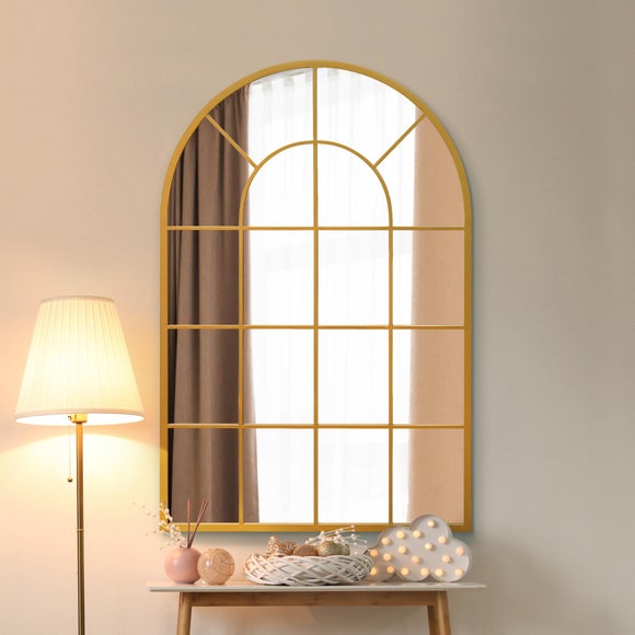 Arcus Arched Curved Window Indoor Outdoor Wall Mirror, product image 5