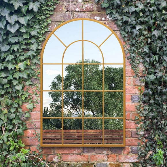 Arcus Arched Curved Window Indoor Outdoor Wall Mirror, product image 6
