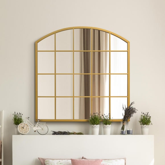 Arcus Arched Window Square Indoor Outdoor Wall Mirror, product image 9