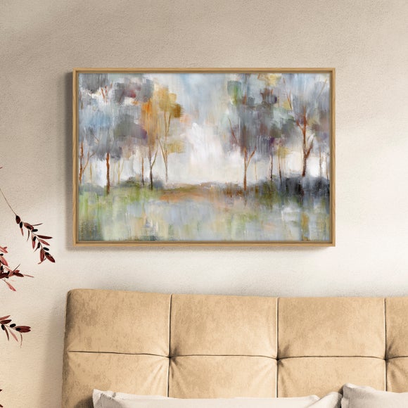 A Walk in the Meadow Framed Canvas