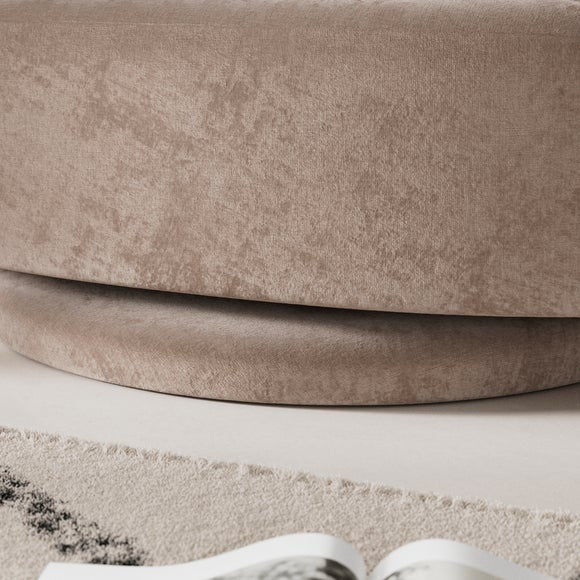 Elena Luxe Chenille Scalloped Swivel Chair, product image 4