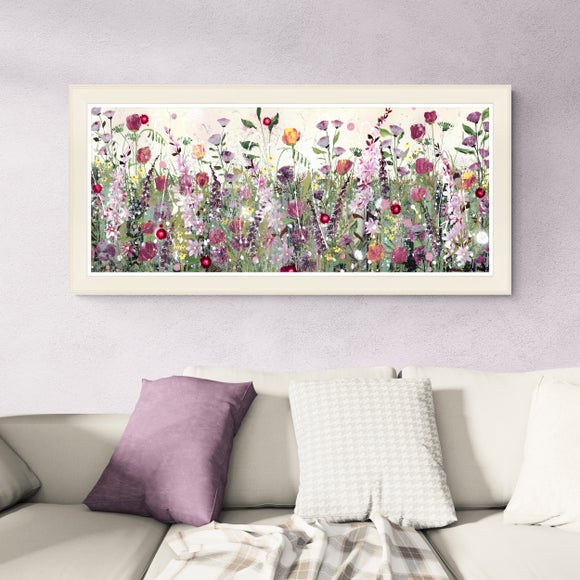 Red and Purple Meadow Framed Print