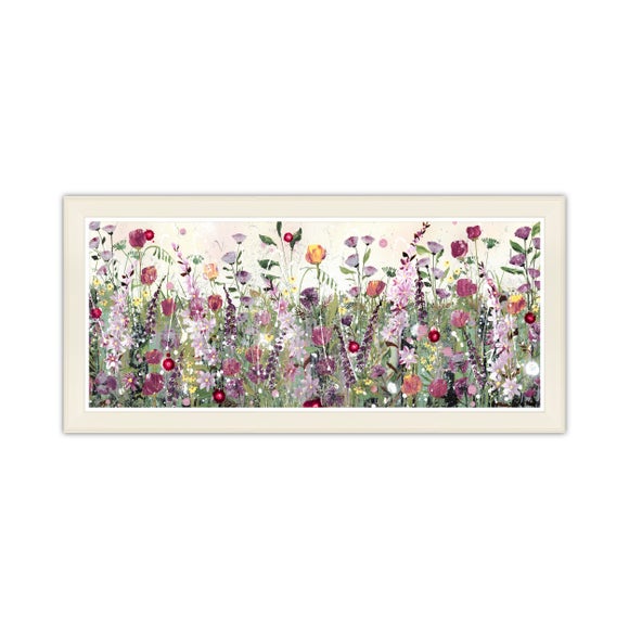 Red and Purple Meadow Framed Print