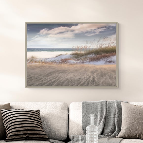 Amongst The Sea Grasses Framed Canvas