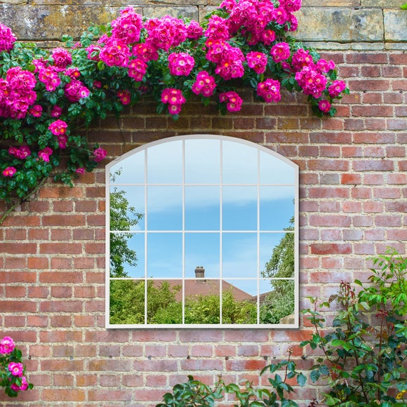 Arcus Arched Window Square Indoor Outdoor Wall Mirror, product image 2